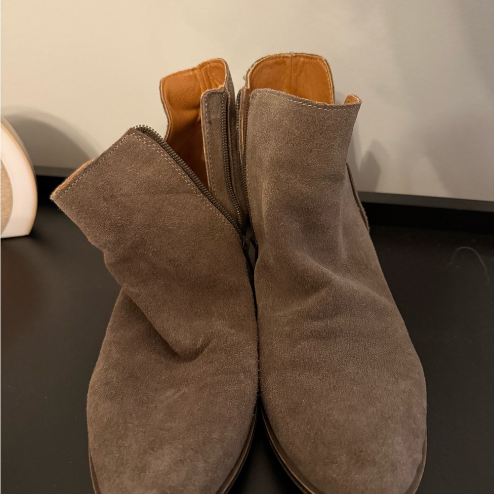 Lucky Brand Brown Suede Ankle Boots